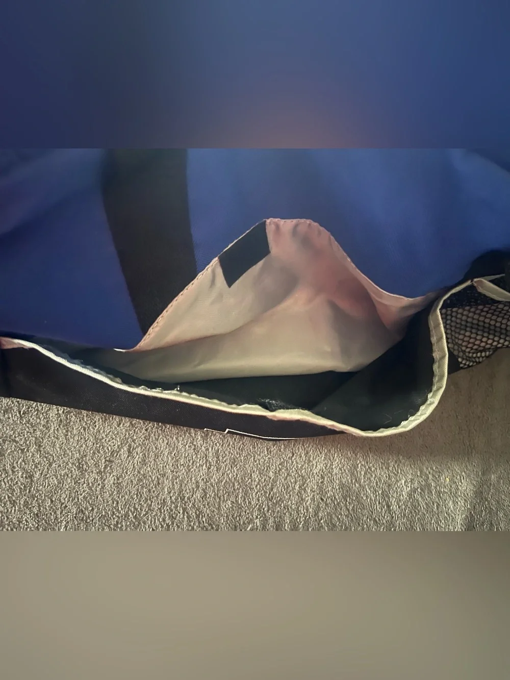 Lowe's Blue and Black Duffel Bag